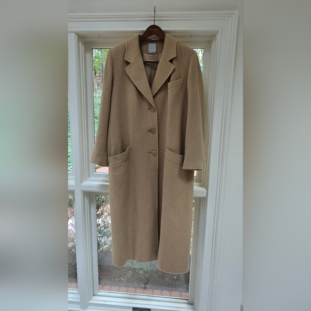 Vintage Tan Women's Coat - Camel Hair Tan